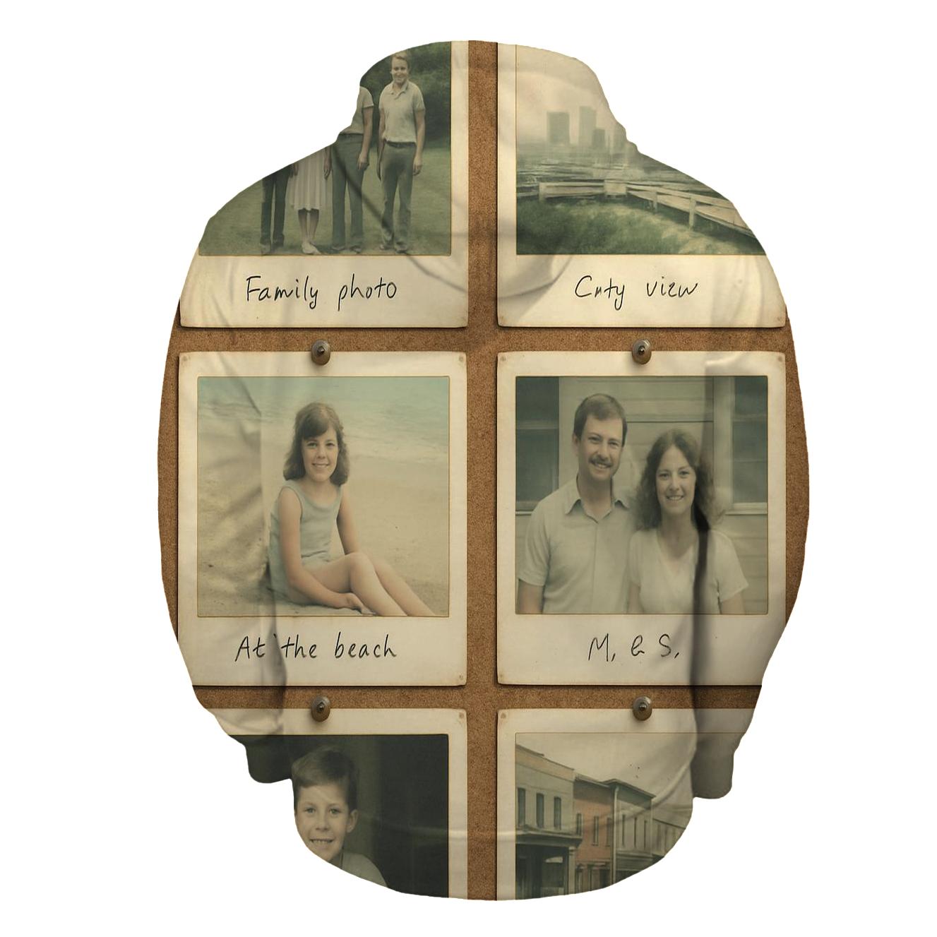Polaroid Film Frame Collage graphic hoodies