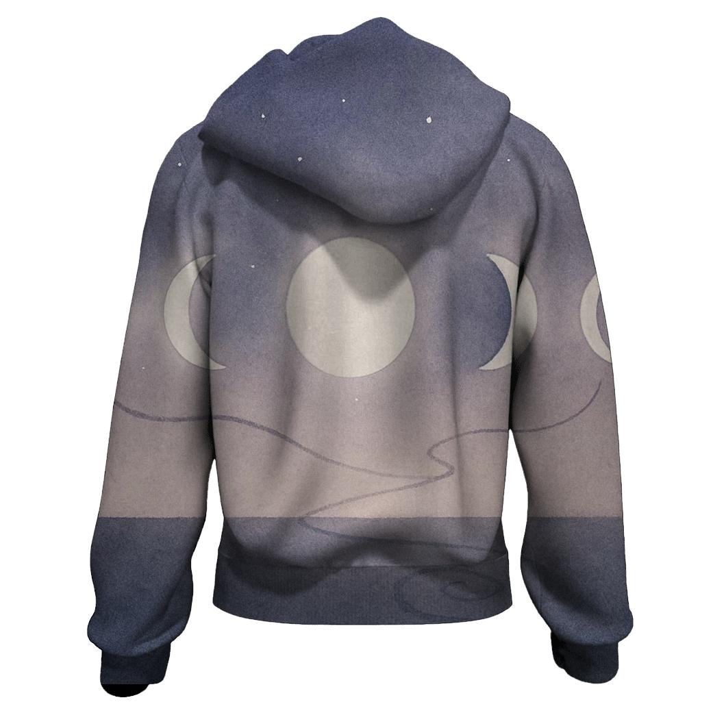 Moon Phase Path heavyweight hoodies