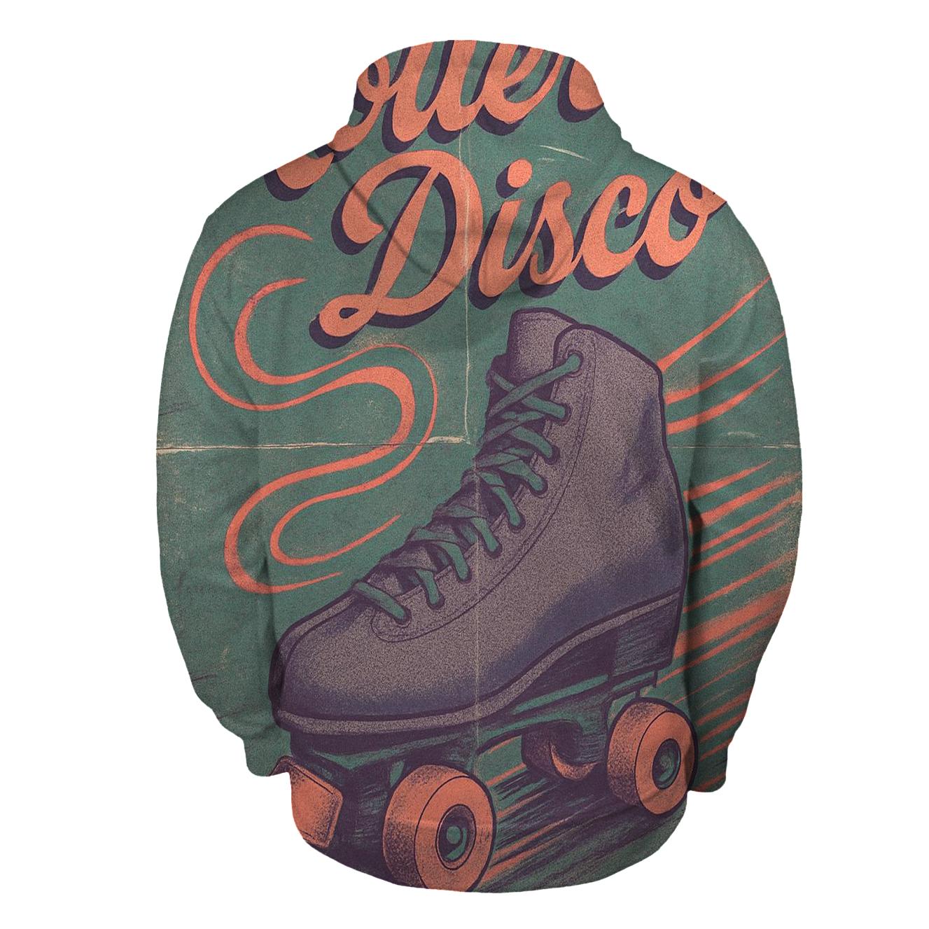 Faded Roller Rink Neon Poster hoodies fashion