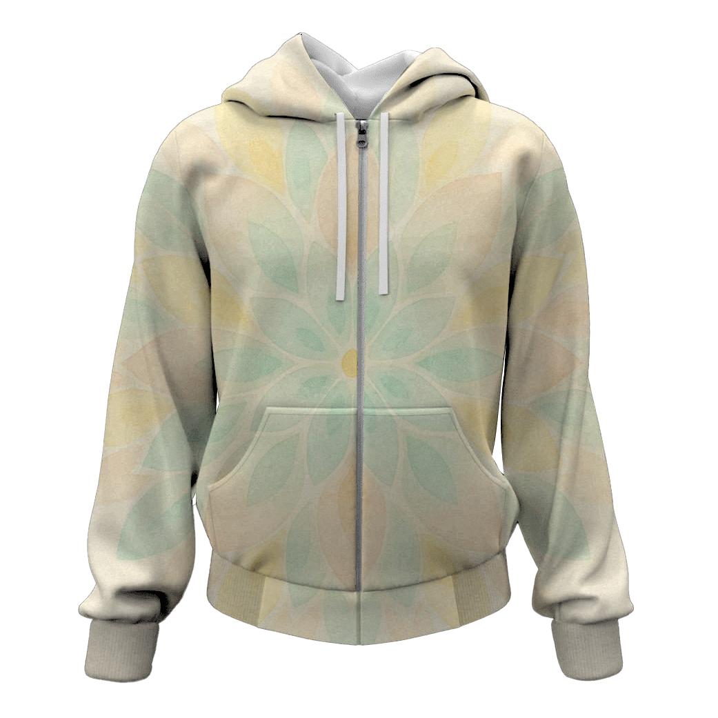 Quiet Bloom Circle pullover hoodies