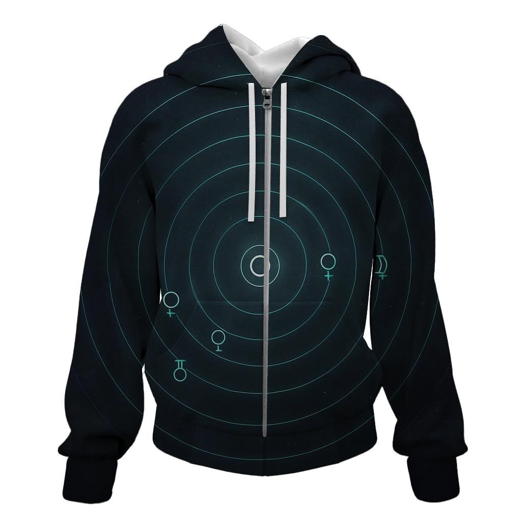 Planetary Alignment Chart pullover hoodies