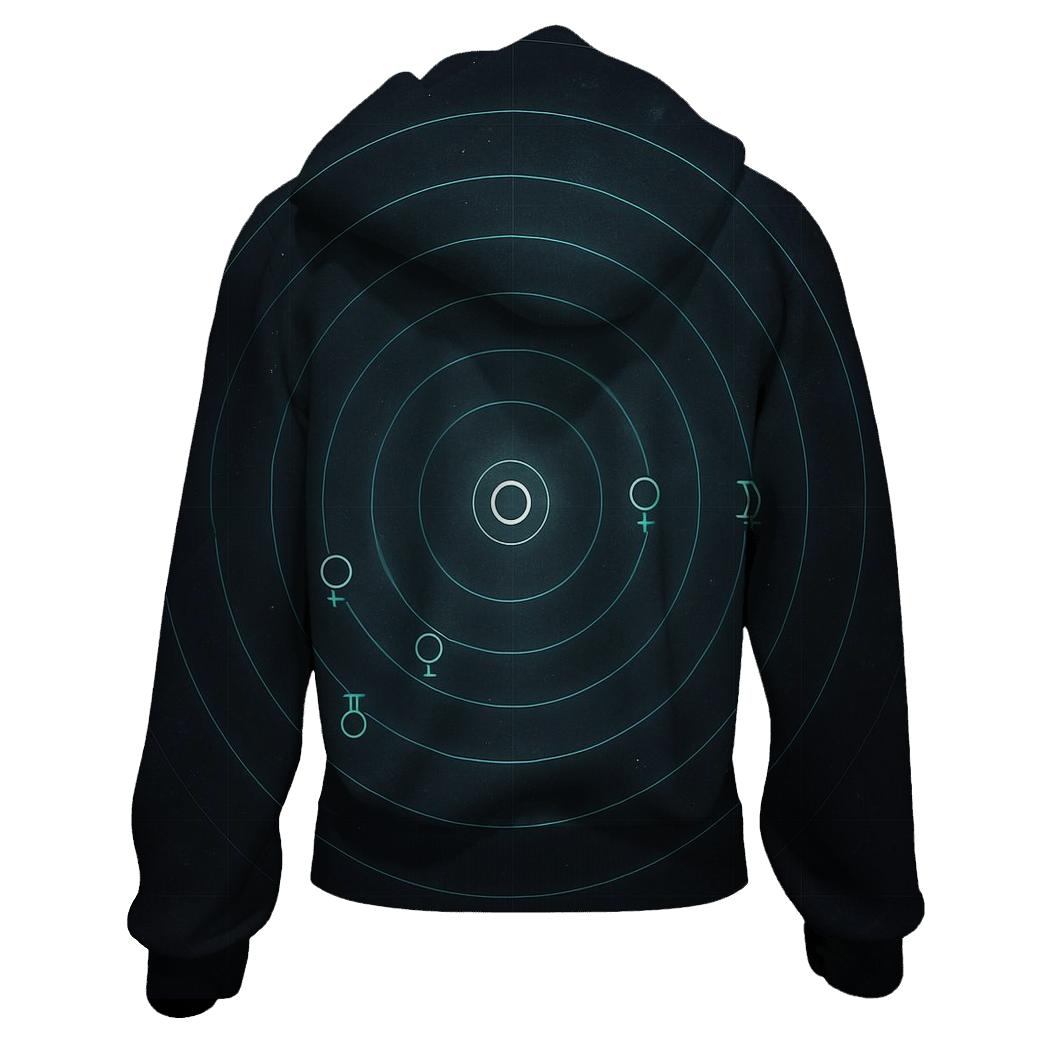 Planetary Alignment Chart pullover hoodies