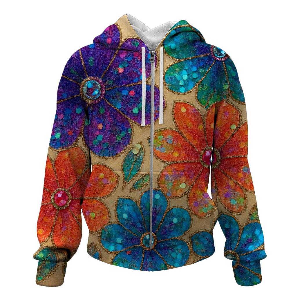 Sequin Bloom hoodies fashion
