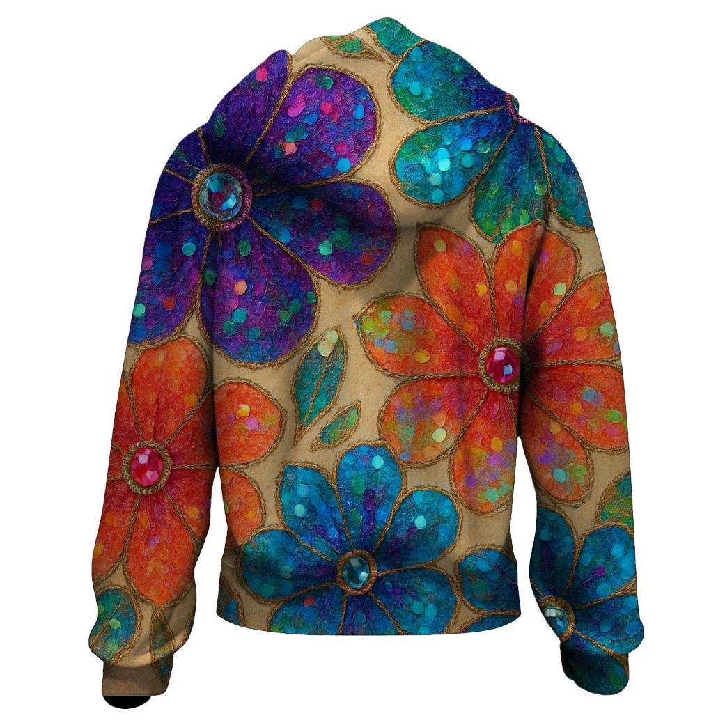 Sequin Bloom hoodies fashion