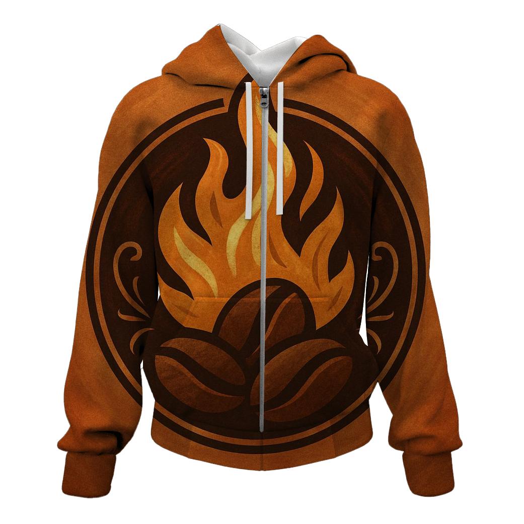 Roast Flame Emblem graphic hoodies