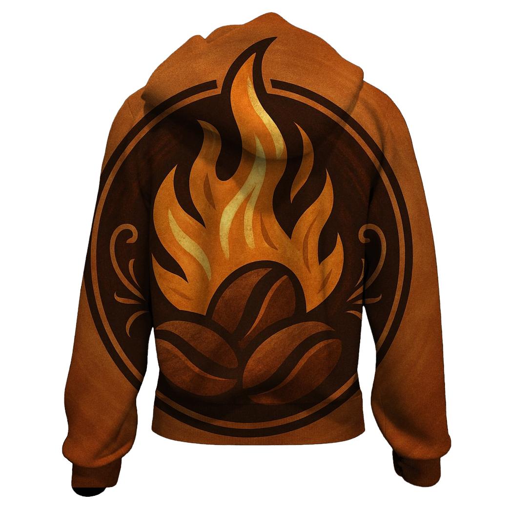 Roast Flame Emblem graphic hoodies