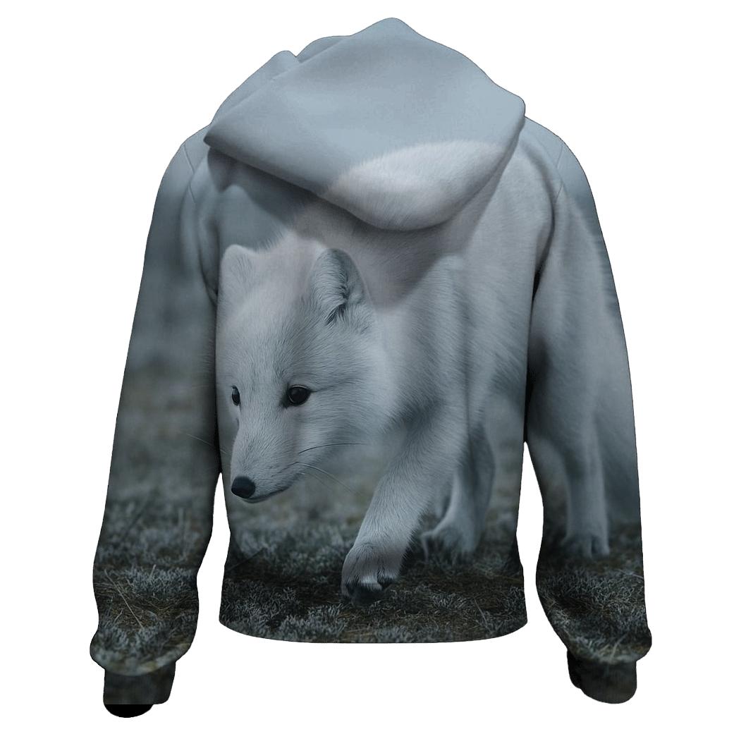 Tundra Browse — Arctic Fox pullover hoodies