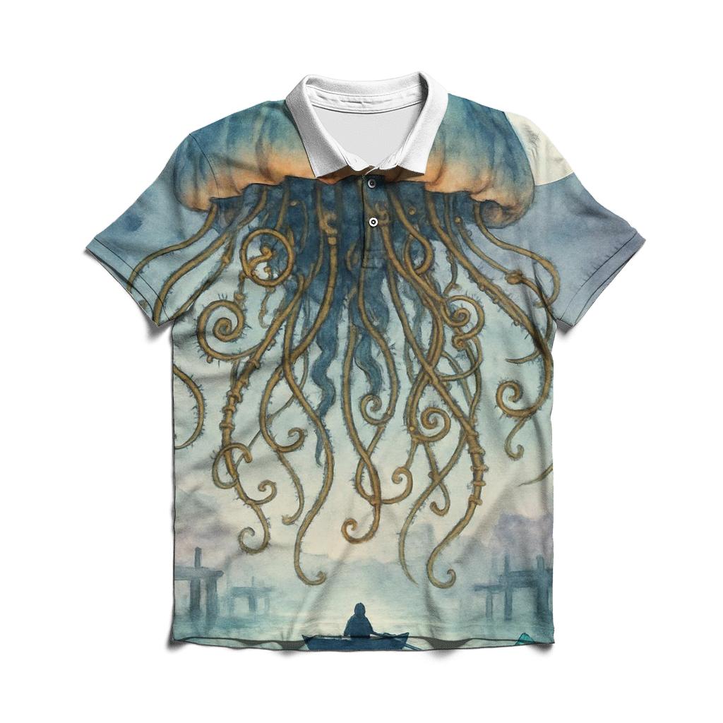 Clockwork Jelly Dream stylish collar polo tees