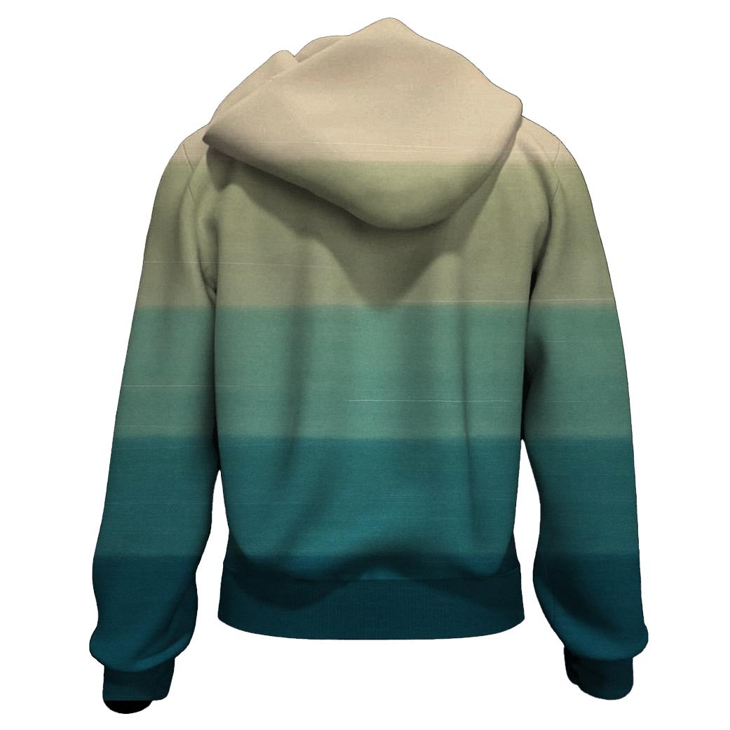 Horizon Stripe Calm embroidered hoodies