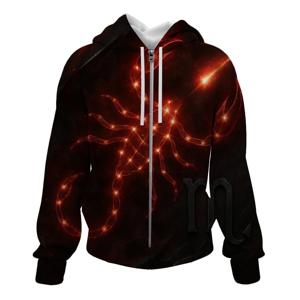 Scorpio Galactic Scorpion Design hoodie styles