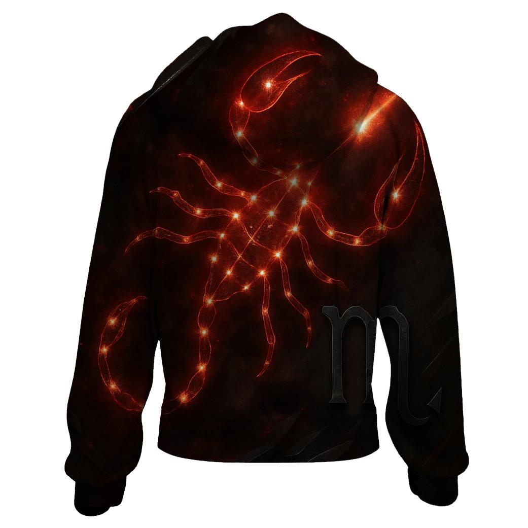Scorpio Galactic Scorpion Design hoodie styles
