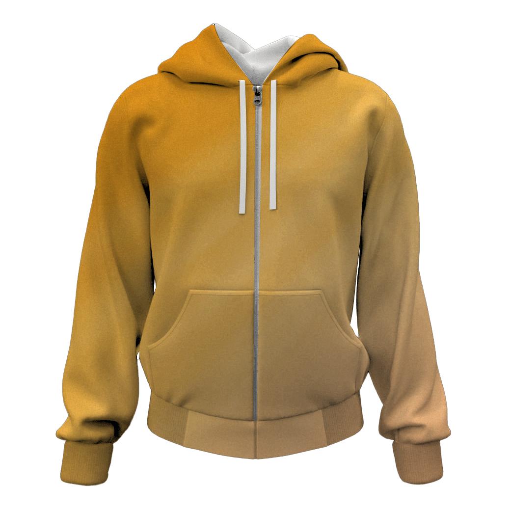 Sunlit Ochre Sweep graphic hoodies