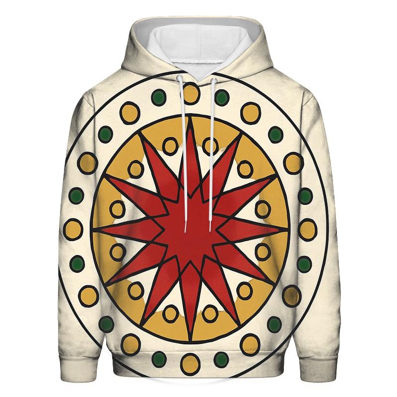 Starburst Ornament Mandala graphic hoodies
