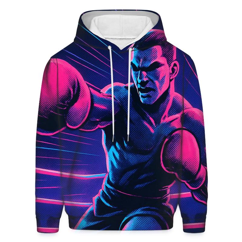 Neon Boxing Arena hoodie styles