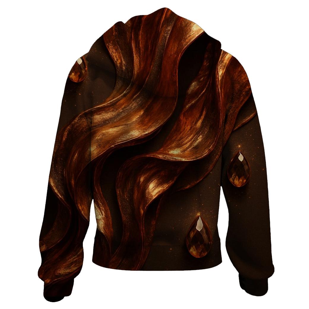 Copper Cascade zip-up hoodies