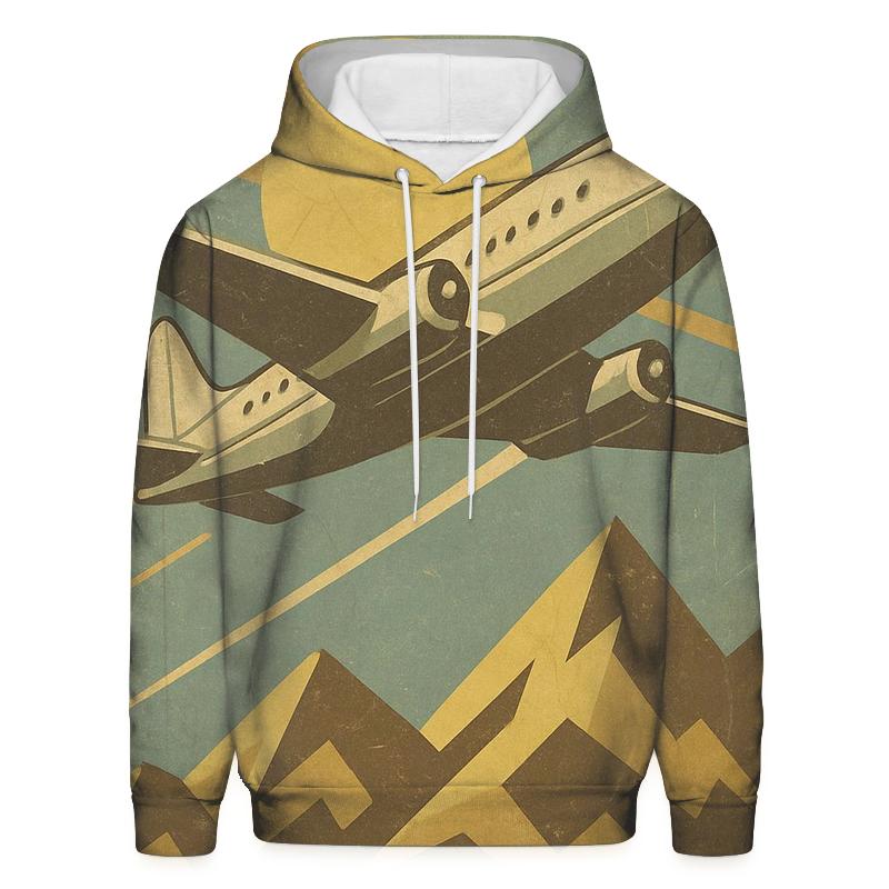 Aged Airline Travel Poster custom hoodies