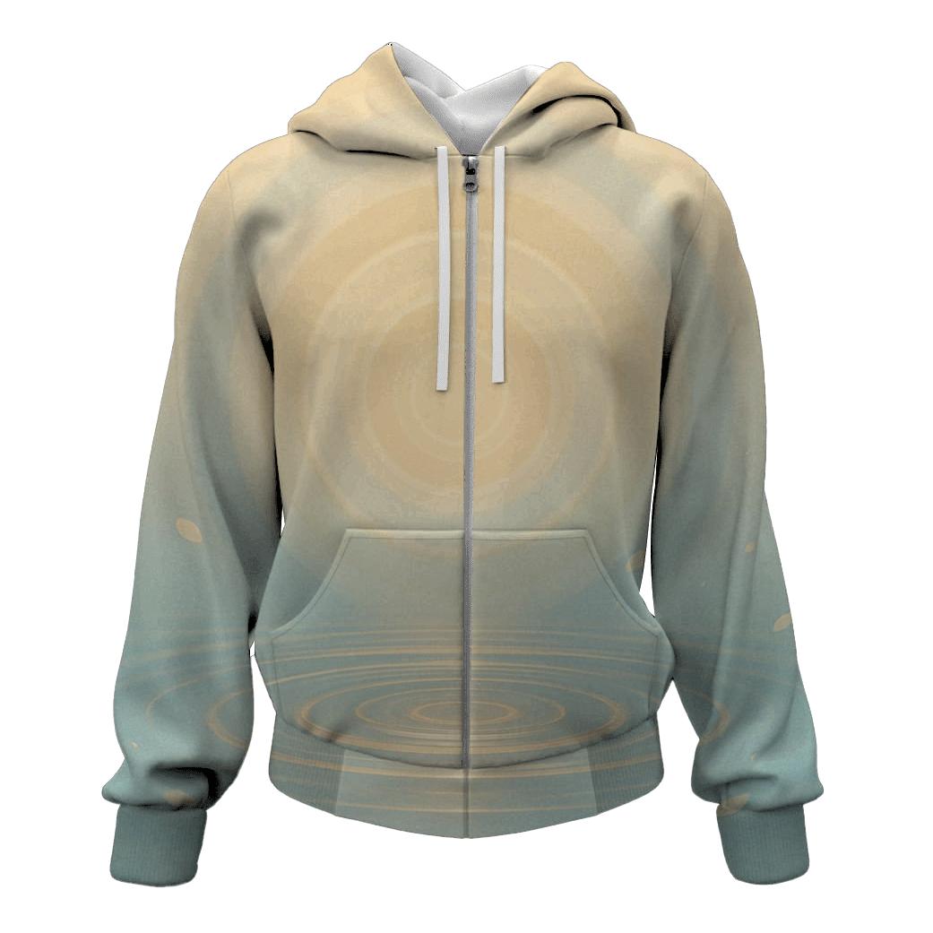 Radiant Halo Pool zip-up hoodies