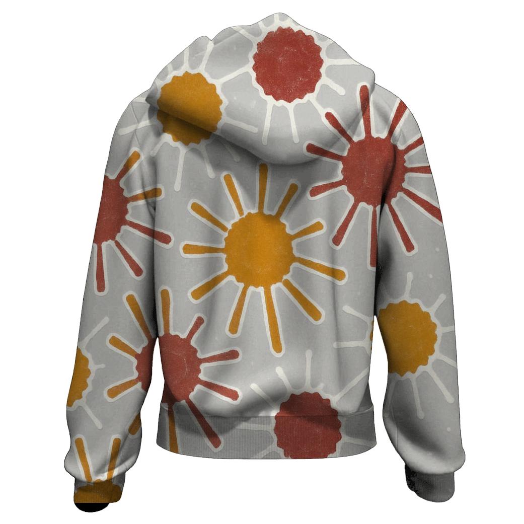Diagonal Sunburst Kumo pullover hoodies
