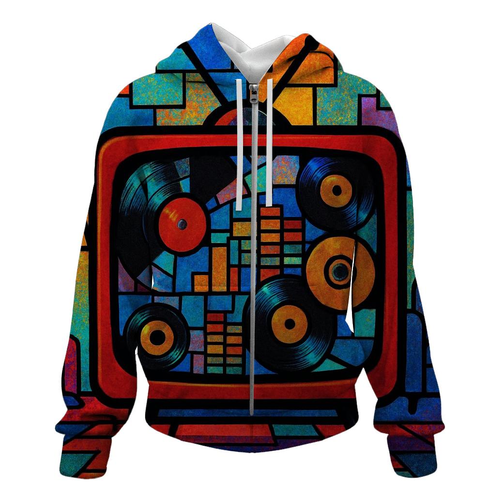 Retro TV Remix hoodie trends
