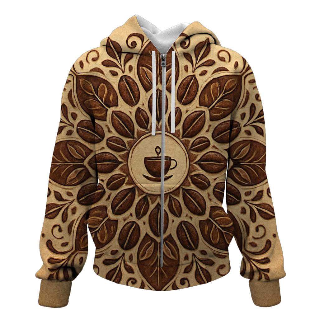 Bean Mandala Mosaic designer hoodies