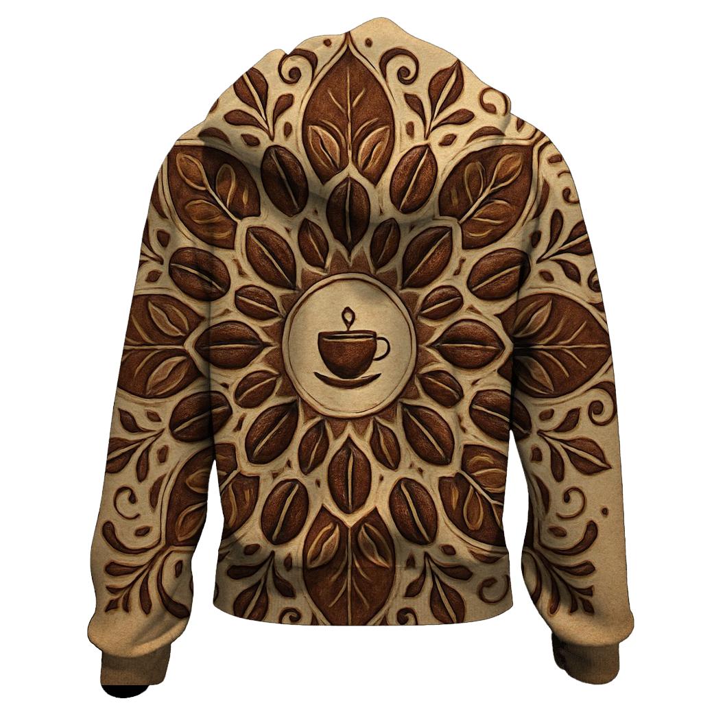 Bean Mandala Mosaic designer hoodies