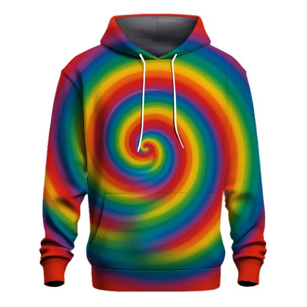 Rainbow Spiral Wheel premium hoodies