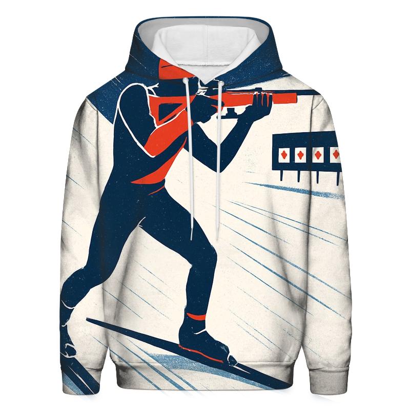 Nordic Biathlon Contrast graphic hoodies