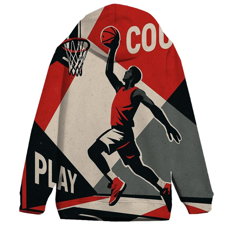 Street Basketball Geometry heavyweight hoodies