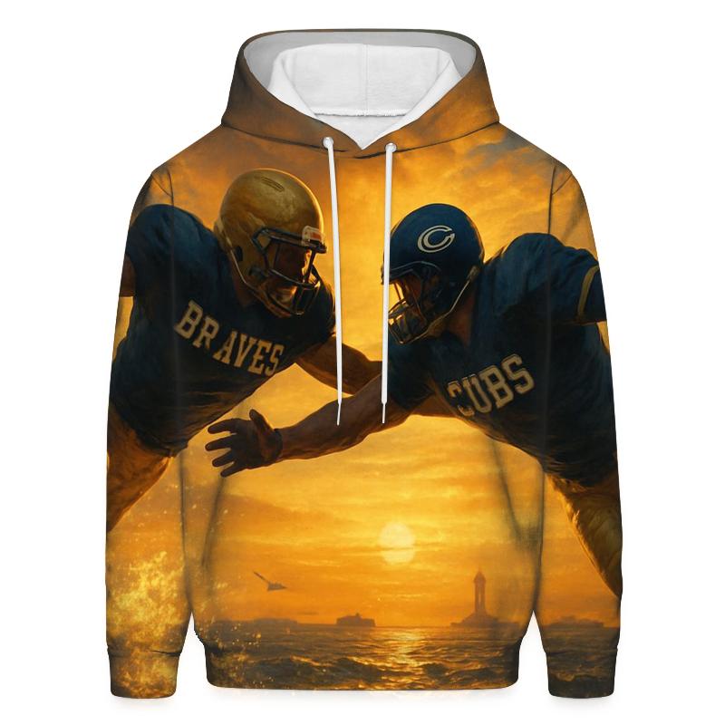 Sunset Pier Blitz pullover hoodies