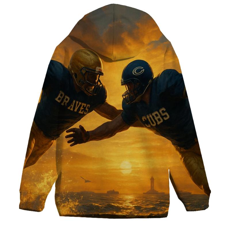 Sunset Pier Blitz pullover hoodies