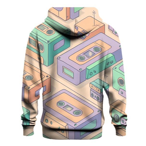 Cassette City Grid printed hoodies
