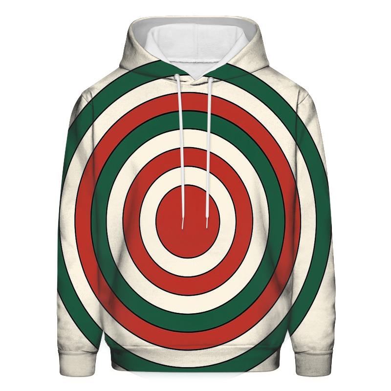Ornament Ring Concentric printed hoodies