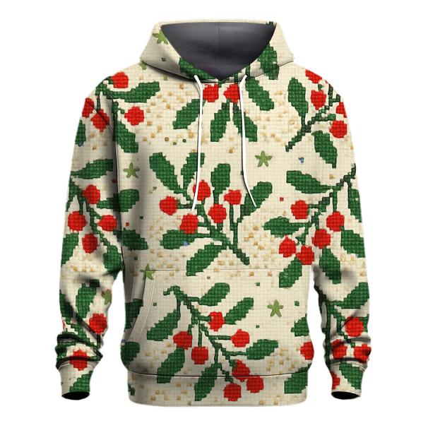 Merry Mistletoe Confetti Design zip-up hoodies
