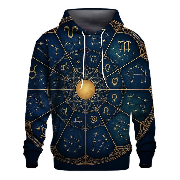 Zodiac Wheel Mandala Circle pullover hoodies