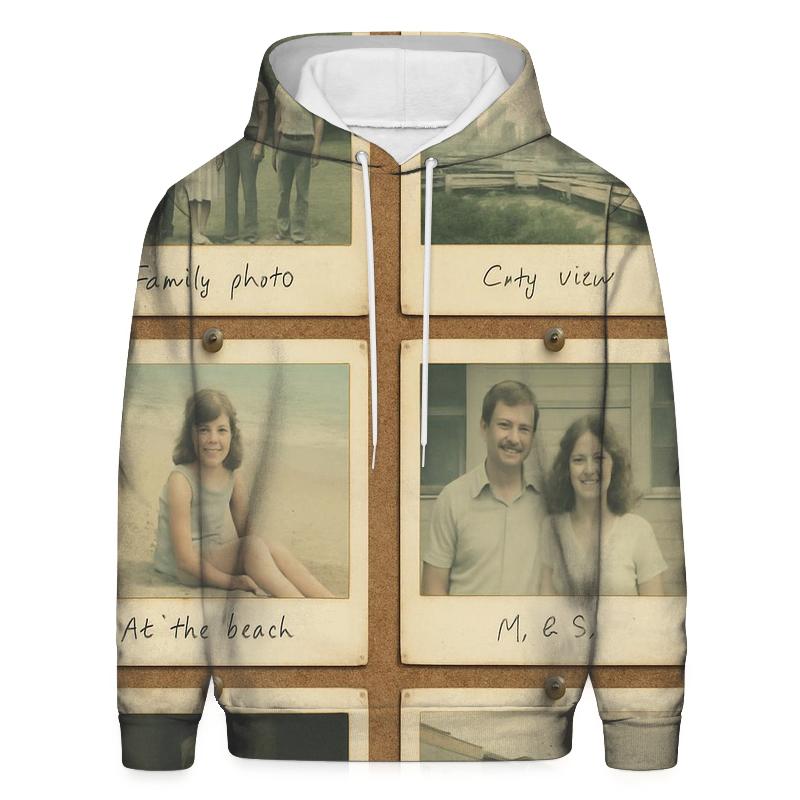 Polaroid Film Frame Collage heavyweight hoodies