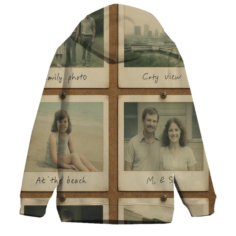 Polaroid Film Frame Collage heavyweight hoodies