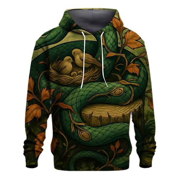 Forest Loom Ouroboros printed hoodies