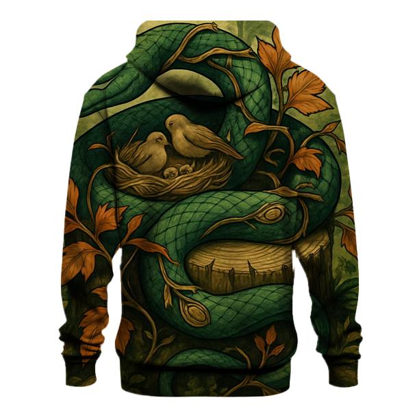 Forest Loom Ouroboros printed hoodies