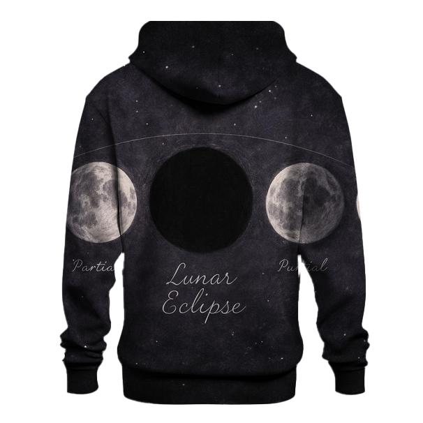 Lunar Eclipse Shadow Art heavyweight hoodies