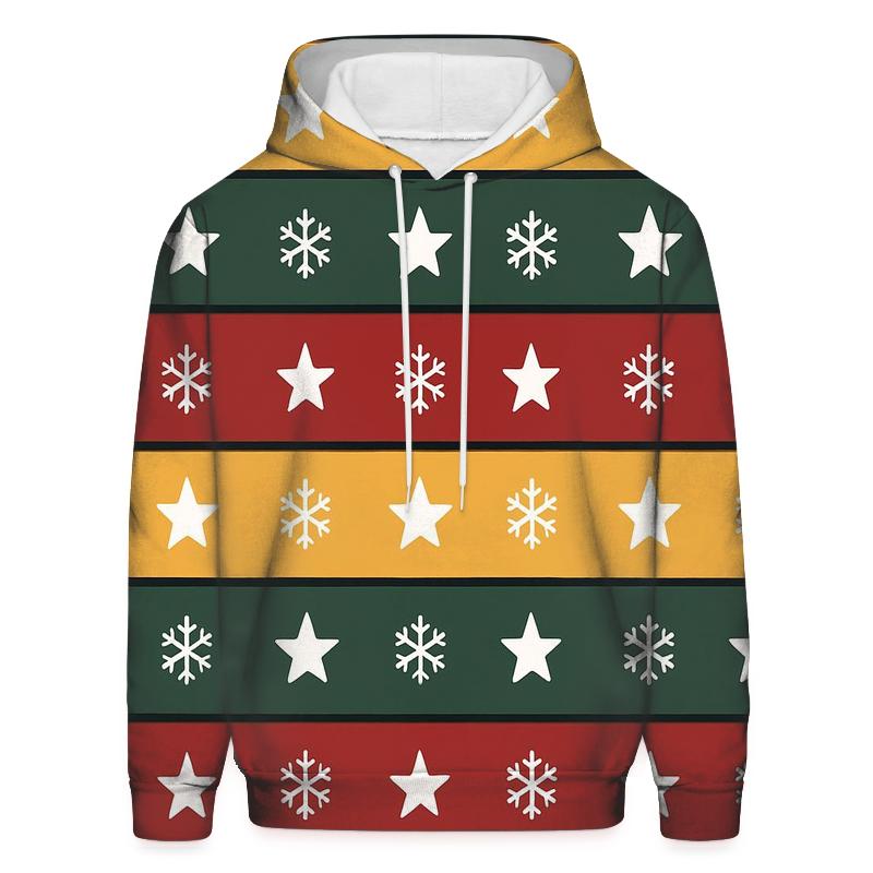Celestial Gift Stripes printed hoodies