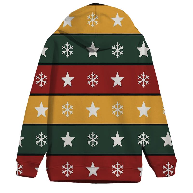 Celestial Gift Stripes printed hoodies