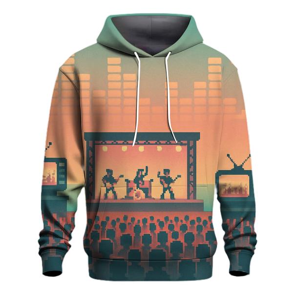 Pixel Concert Panorama hoodie designs
