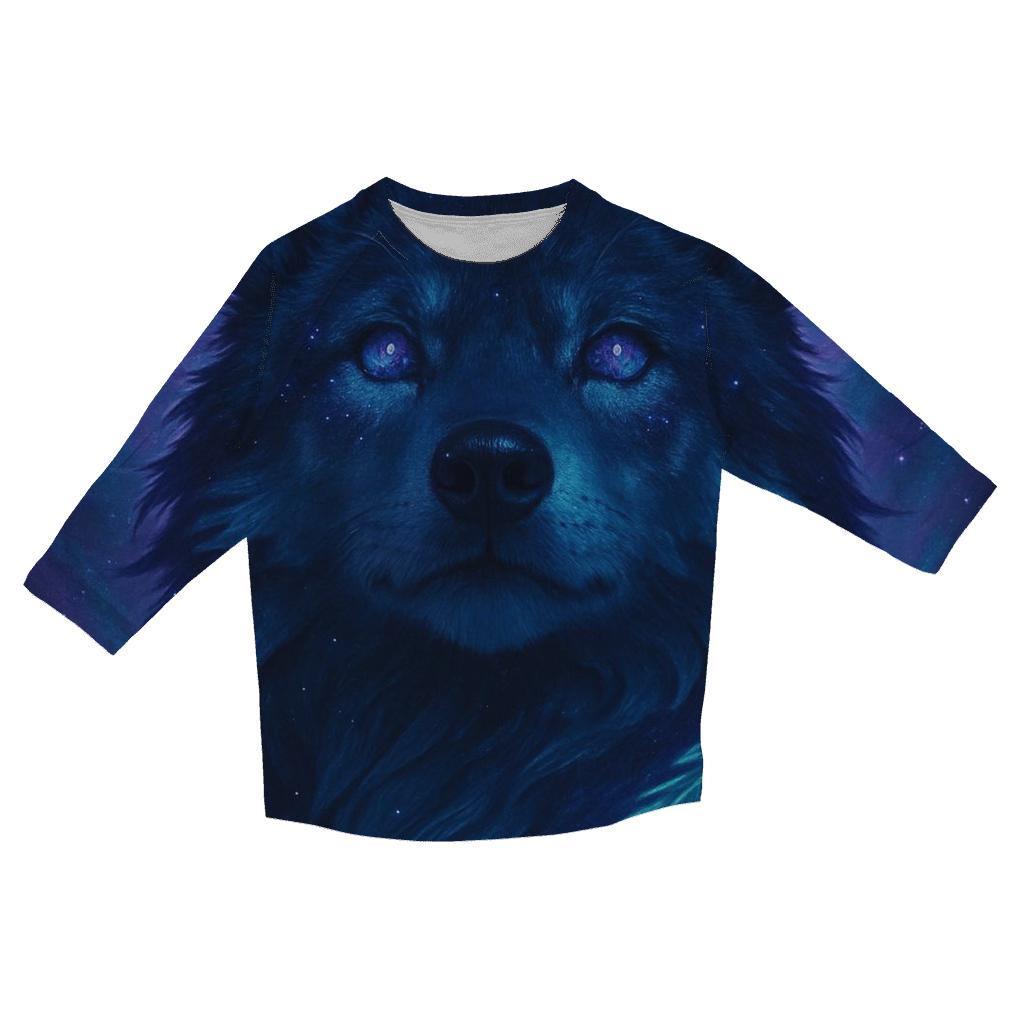 Nebula Sentinel Wolf fashion 3/4 sleeve shirts