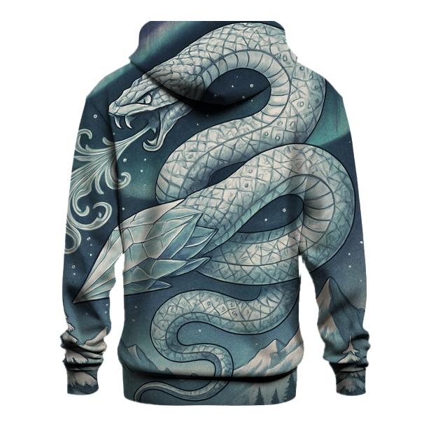 Frozen Aurora Ouroboros designer hoodies