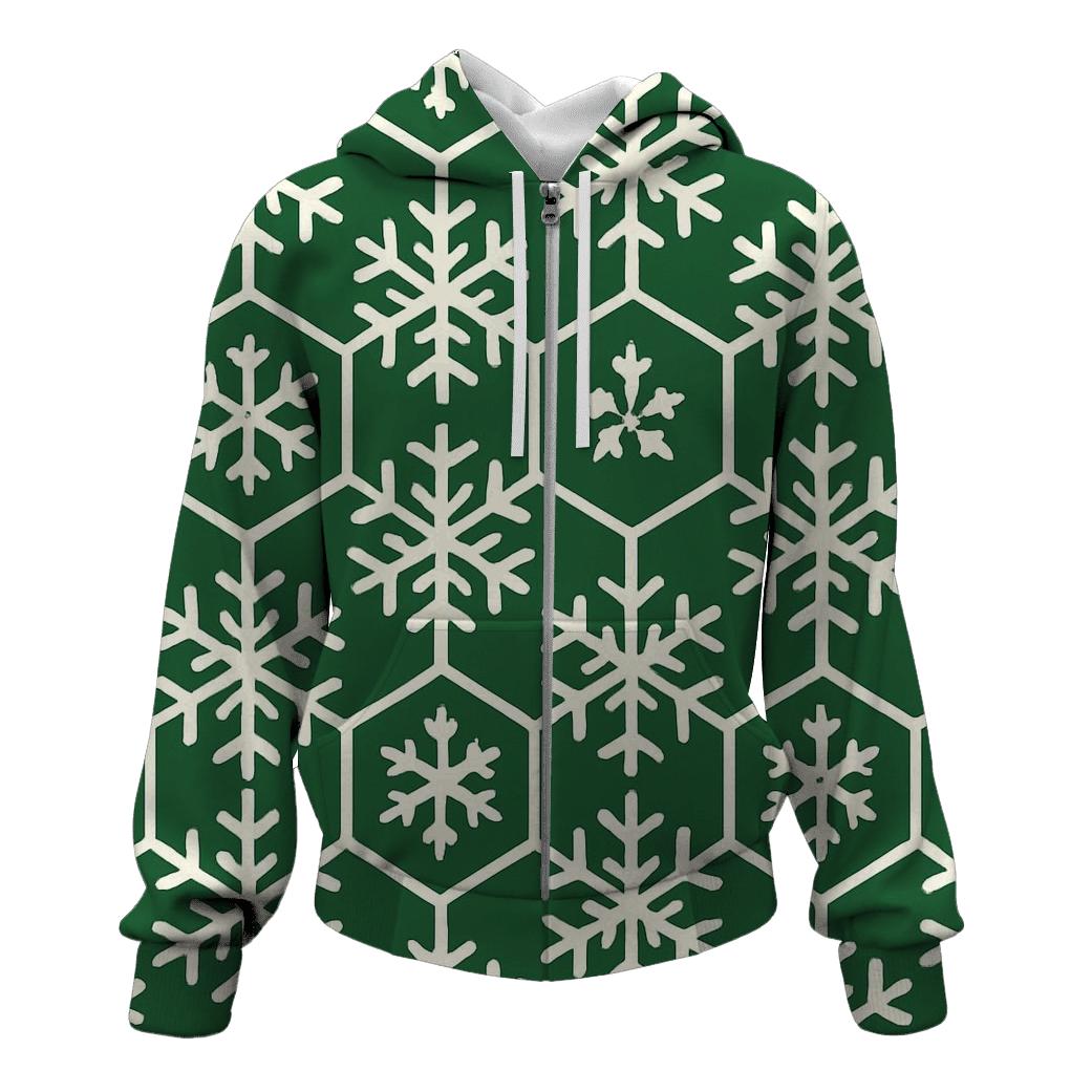 Snowflake Hexagon Field pullover hoodies