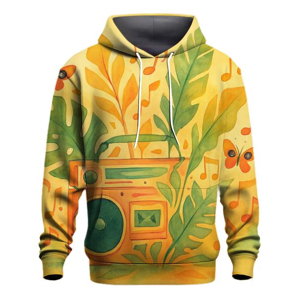 Boombox Botanical Montage hoodie designs