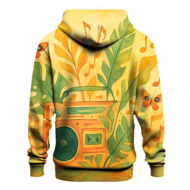 Boombox Botanical Montage hoodie designs