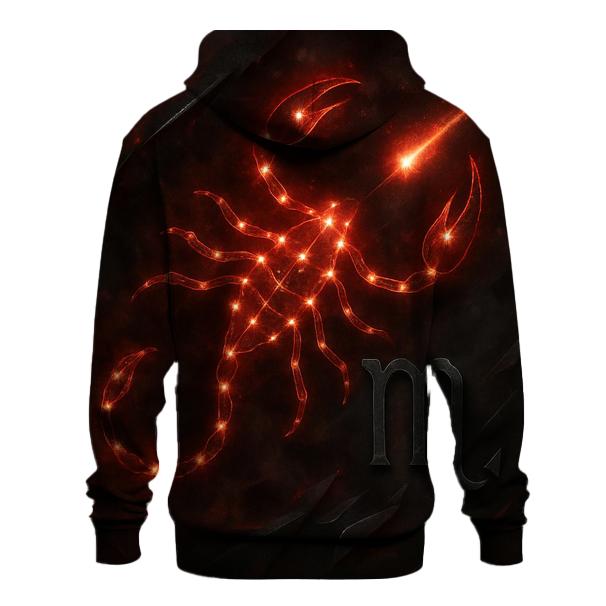 Scorpio Galactic Scorpion Design printed hoodies