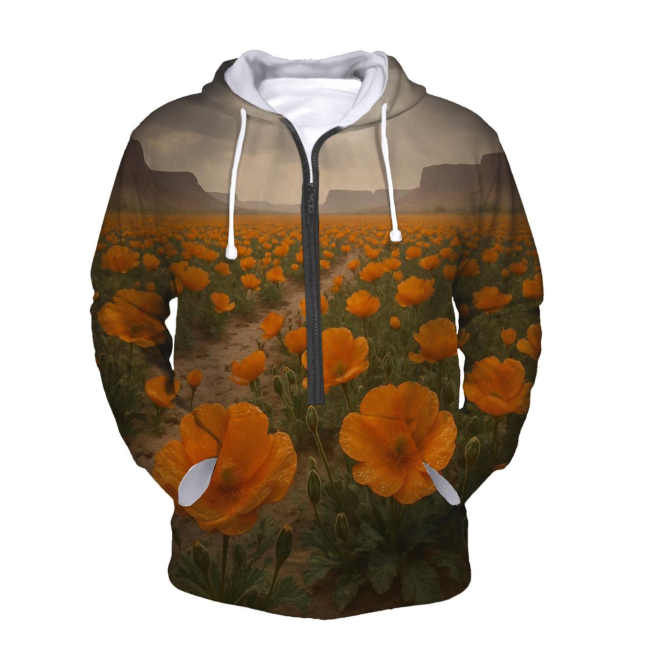 Desert Rain Poppy After Shower pullover hoodies