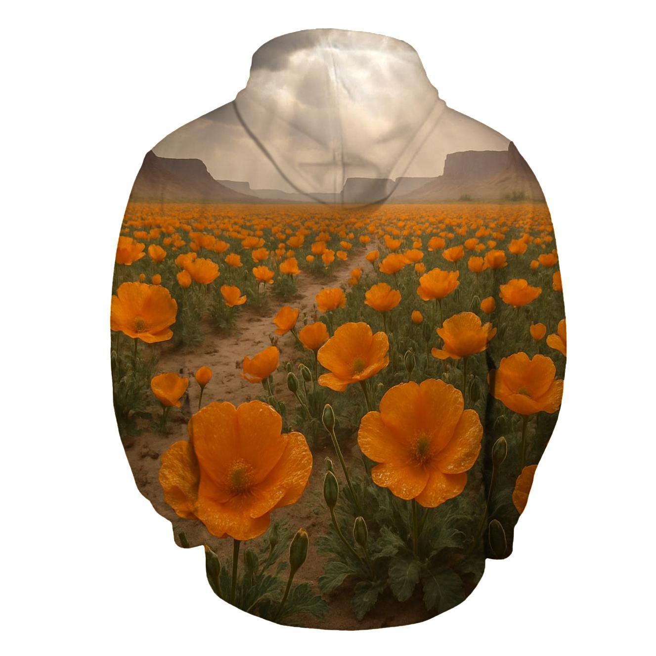 Desert Rain Poppy After Shower pullover hoodies